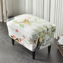 Stretch Spandex Nordic Floral Removable Wing Chair Cover, Relaxing Seat Covers Slipcovers for Armchairs