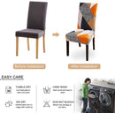 KAS Geometry Chair Cover Elastic Chair Covers Spandex Stretch Anti-dirty Removable Dining Office Chair Case