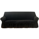Seersucker Sofa Slipcover with Skirt Stretch Couch Slipcover Easy Fit Universal Furniture Protector