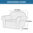 KAS Armchair Cover 4-Styles Elastic Sofa Cover Couch Covers for Living Room Stretchable Slipcover for Chairs - 1 Seater Chair Slip Cover
