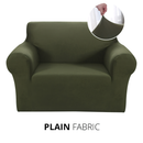 KAS Armchair Cover 4-Styles Elastic Sofa Cover Couch Covers for Living Room Stretchable Slipcover for Chairs - 1 Seater Chair Slip Cover