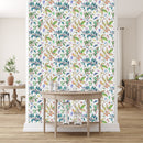 Voguish Multicolored Leaves Wallpaper Fashionable