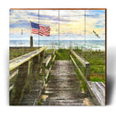Late Afternoon Beach Views | Wall Art Print on Real Wood