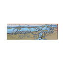 Jensen Beach, Florida Latitude Longitude Map Wooden Sign | Wall Art Print on Real Wood