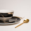 Libra Black Marble Plates