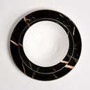 Libra Black Marble Plates