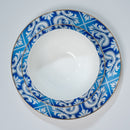 Blue White Rim Plates
