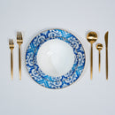 Blue White Rim Plates