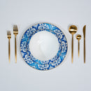 Blue White Rim Plates
