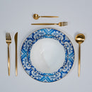 Blue White Rim Plates