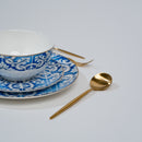 Blue White Rim Plates