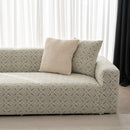 3D Jacquard Geometric Sofa Cover, High Stretch Soft Polar Fleece Slipcover for Couch