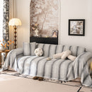 Faux Fur Sofa Cover Washable Furniture Protector for Sectional Warm & Fuzzy Slipcover