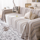 Modern Geometric Cooling Sofa Blanket, Soft & Breathable Striped Couch Throw Cover