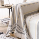 Modern Geometric Cooling Sofa Blanket, Soft & Breathable Striped Couch Throw Cover