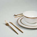 Ripple Gold Rim Plates