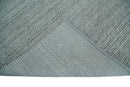 6x9 and 8x10 Solid Gray Wool Blend Felted Chunky Hand Woven Area Rug