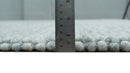 6x9 and 8x10 Solid Gray Wool Blend Felted Chunky Hand Woven Area Rug
