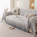 French Chic Style Ruffle Rose Cover Throw for Sofas, Decorative Sectional Covers