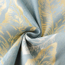 Leaf Jacquard Sofa Cover with Ruffle Skirt – Non-Slip Couch Protector with Sheer Hem