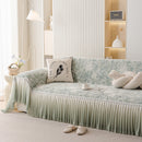 French Chic Style Ruffle Rose Cover Throw for Sofas, Decorative Sectional Covers
