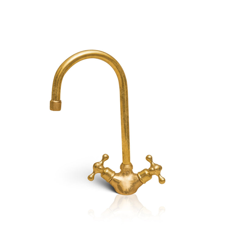 Unlacquered Brass Bathroom Sink Faucet