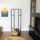 Modern Indoor Log Holder for Fireplace Storage