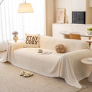 Boho 3D Geometric Throw Blanket for Couch, Luxurious Velvety Plush Fleece Sofa Cover