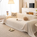 Boho 3D Geometric Throw Blanket for Couch, Luxurious Velvety Plush Fleece Sofa Cover