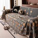 Boho Geometric Sofa Slipcovers Chenille Scratch Resistant Couch Protective Covers