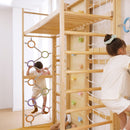 Monkey Bar Attachment – For 79 Inch MODULAR Walnut Swedish Ladder