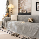 Plush Fleece Washable Sofa Throw Blanket, Soft & Cozy Furniture Protector for Couch