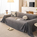 Boho 3D Geometric Throw Blanket for Couch, Luxurious Velvety Plush Fleece Sofa Cover