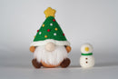 Green Christmas Gnome Needle Felting Kit. Wizardi DIY Wool Craft Kit F07N8-490