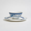 Blue Flower Plates Set