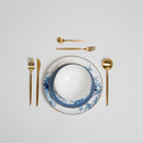 Blue Flower Plates Set