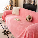 Plush Fleece Washable Sofa Throw Blanket, Soft & Cozy Furniture Protector for Couch