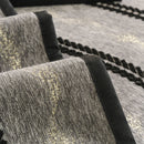 Non-Slip Sofa Cover with Thick Chenille Texture Woven Stripe Couch Protector Throw