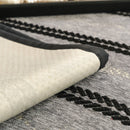 Non-Slip Sofa Cover with Thick Chenille Texture Woven Stripe Couch Protector Throw