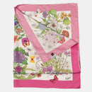 Flora - Silk Foulard - Pink