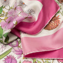 Flora - Silk Foulard - Pink
