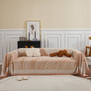 Chenille Striped Sofa Throw Blanket, Furniture Throw Covers Living Room Couch Cover