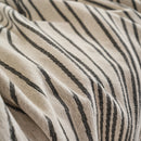 Chenille Striped Sofa Throw Blanket, Furniture Throw Covers Living Room Couch Cover