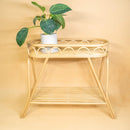 Sage Wicker Plant Stand