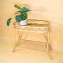 Sage Wicker Plant Stand