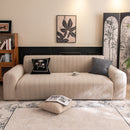 High Stretch Wheat Ear Embossed Textured Couch Slipcover, Water Repellent Sofa Cover