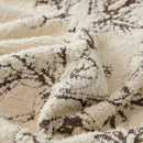 Chenille Striped Floral Couch Cover Sofa Slipcover for Most Shape Sofas, Reversible Sofa Throw Cover