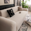 High Stretch Wheat Ear Embossed Textured Couch Slipcover, Water Repellent Sofa Cover
