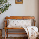 Ella Floral Block Printed Pillow Cover | Lumbar