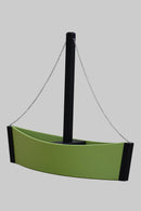 3 foot Decorative Sailboat Flower Planter (Lime Green/Black)